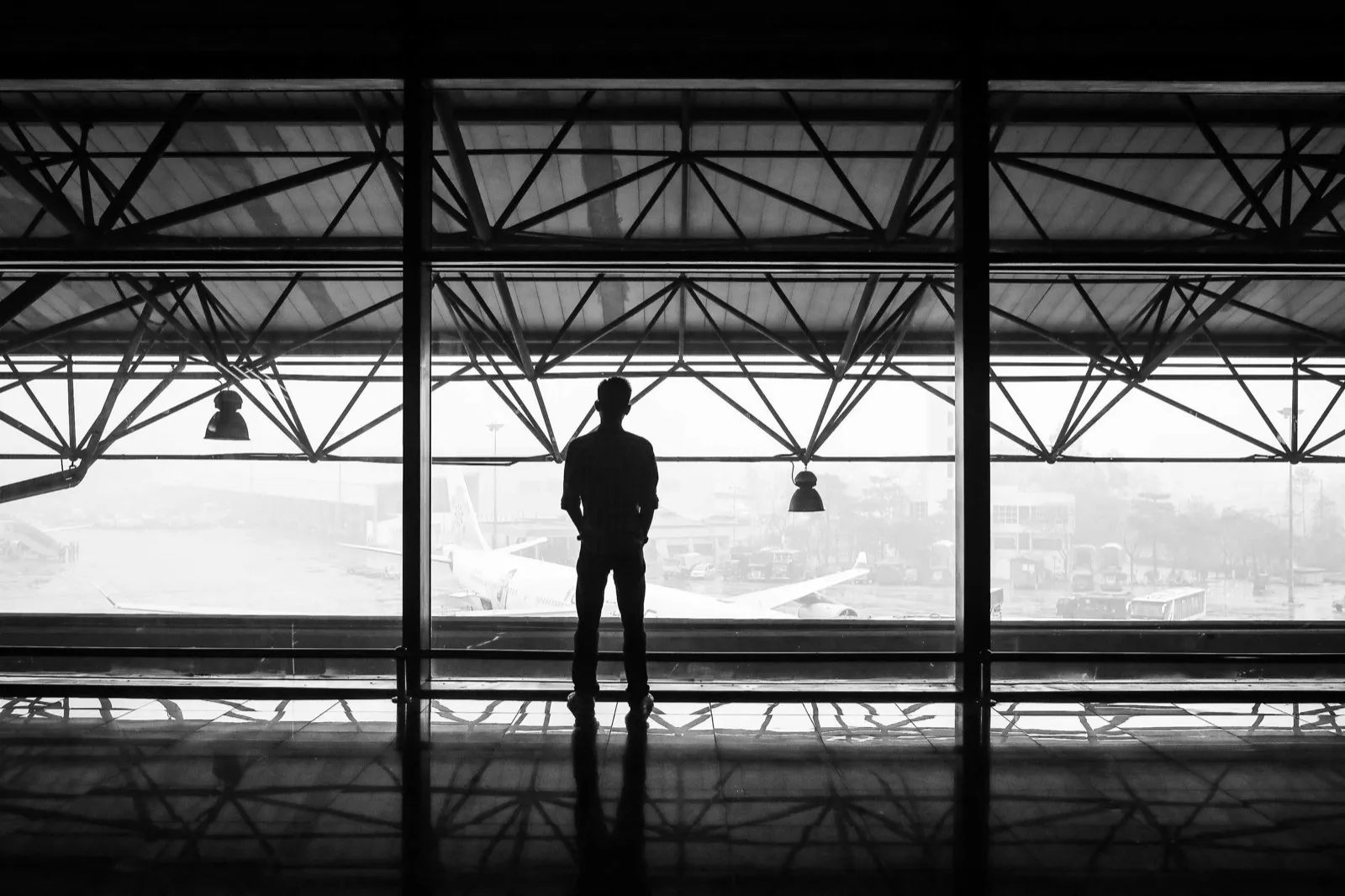 Silhouette in frame